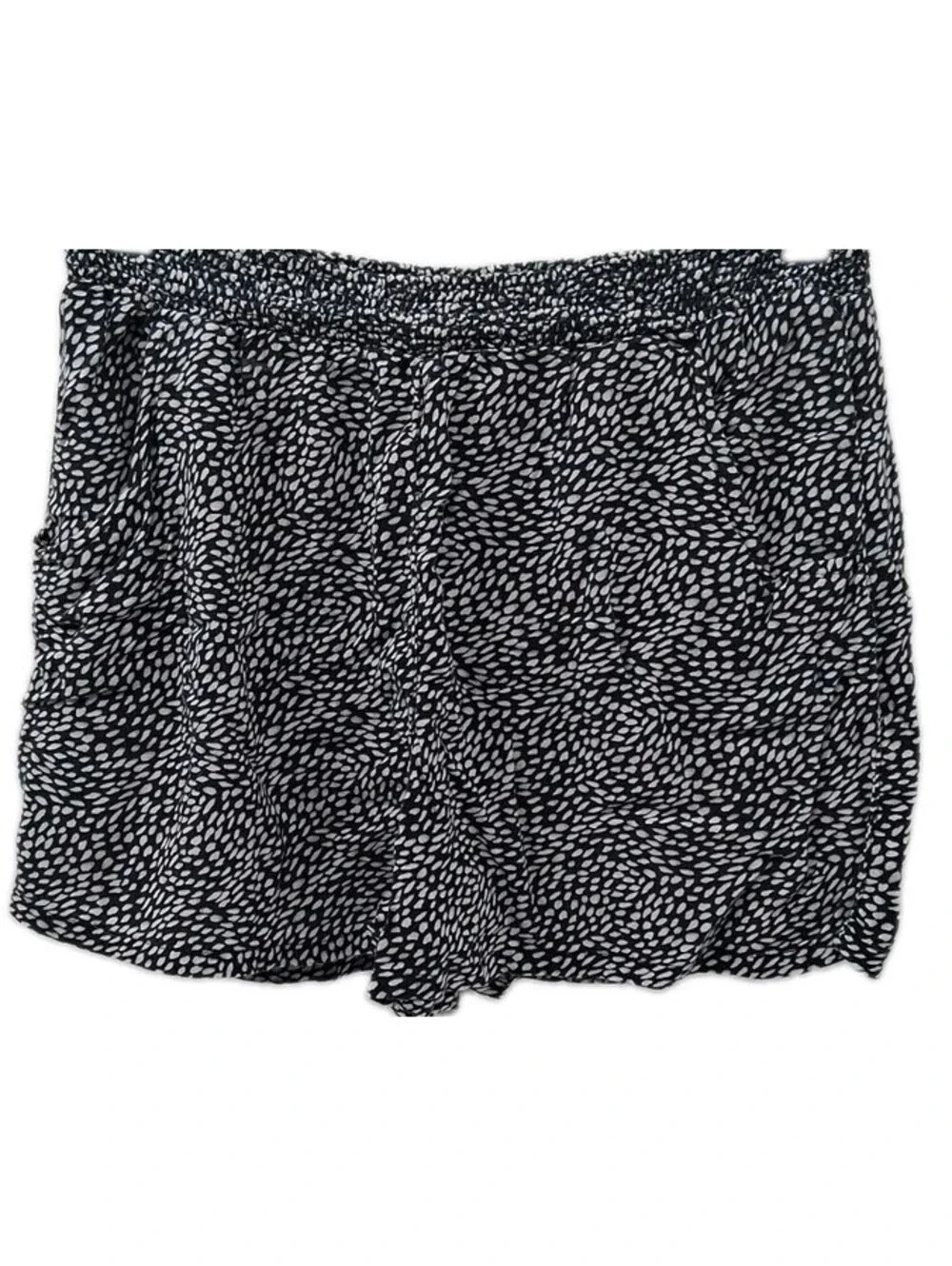 Old Navy Shorts Girls 10-12 Black Spotted Stretch Floaty Casual Summer School